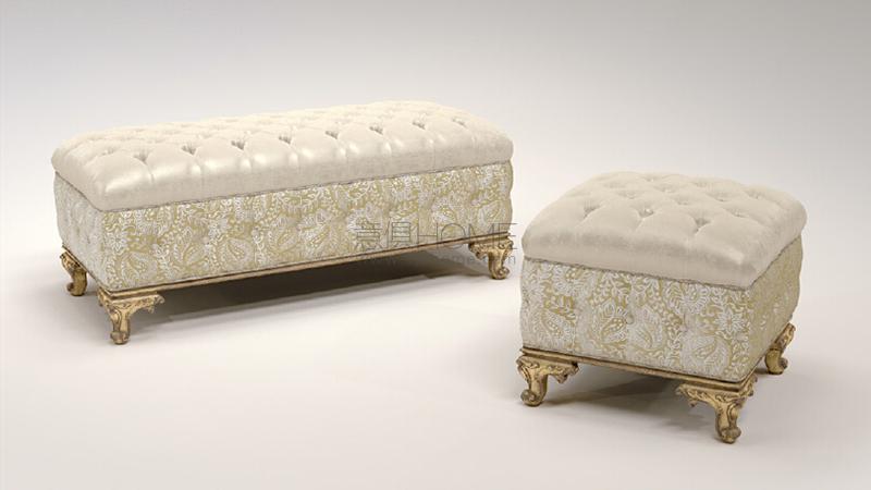 Alexander pouf 50 bench 120 脚踏