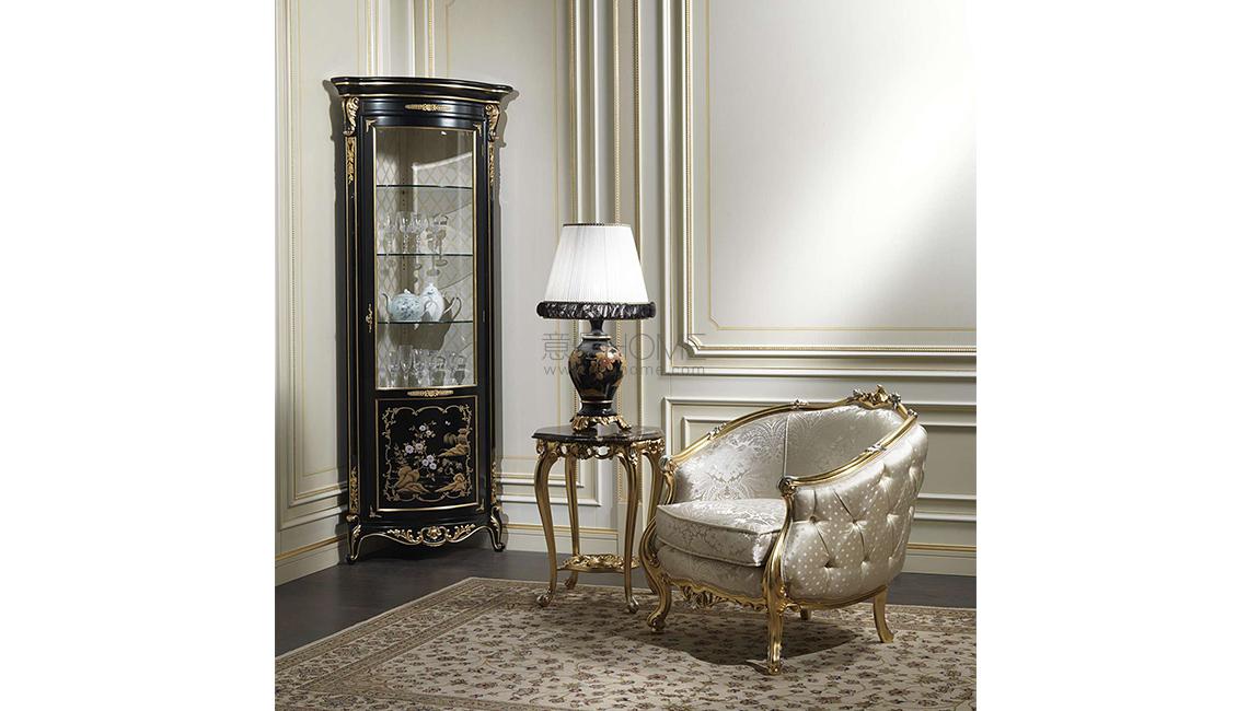 Classic cabinet showcase, Chinoiserie collection, art. 9515 厅柜