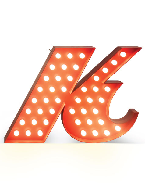 DELIGHTFULLLETTER K GRAPHIC台灯