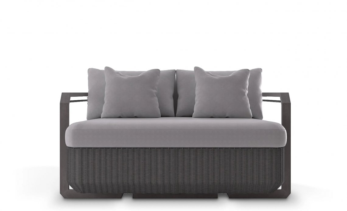 LUXXUHAMPTON GREY TWO SEAT SOFA多人沙发