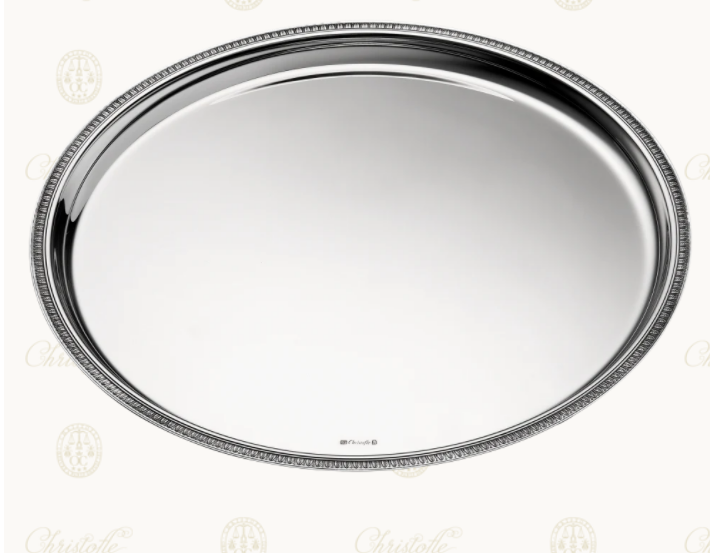 ChristofleSilver-Plated Circle Tray镜子
